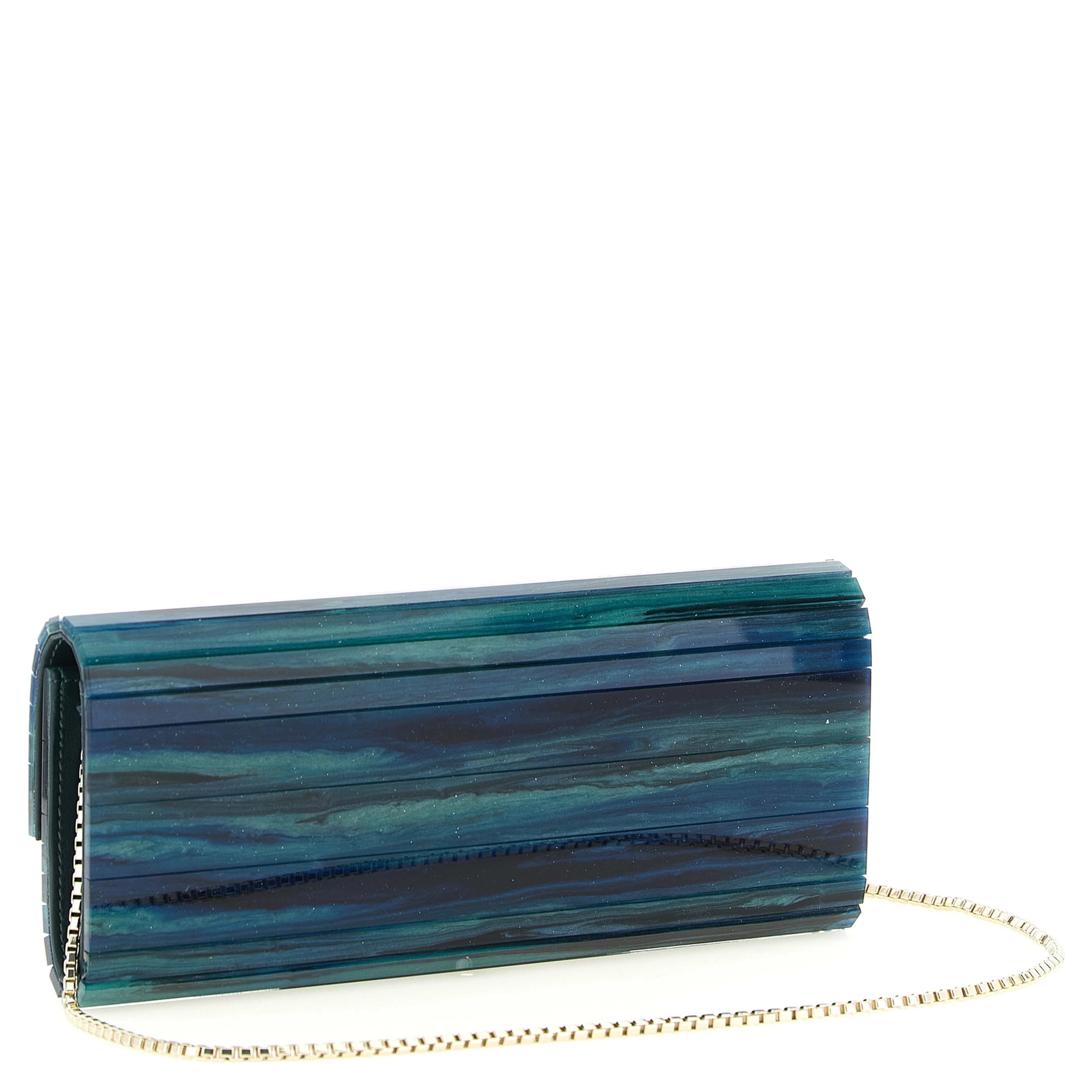 Bicolor Polyester Clutch Bag