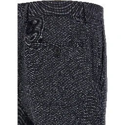 Blue Polyester Two-Piece Suit