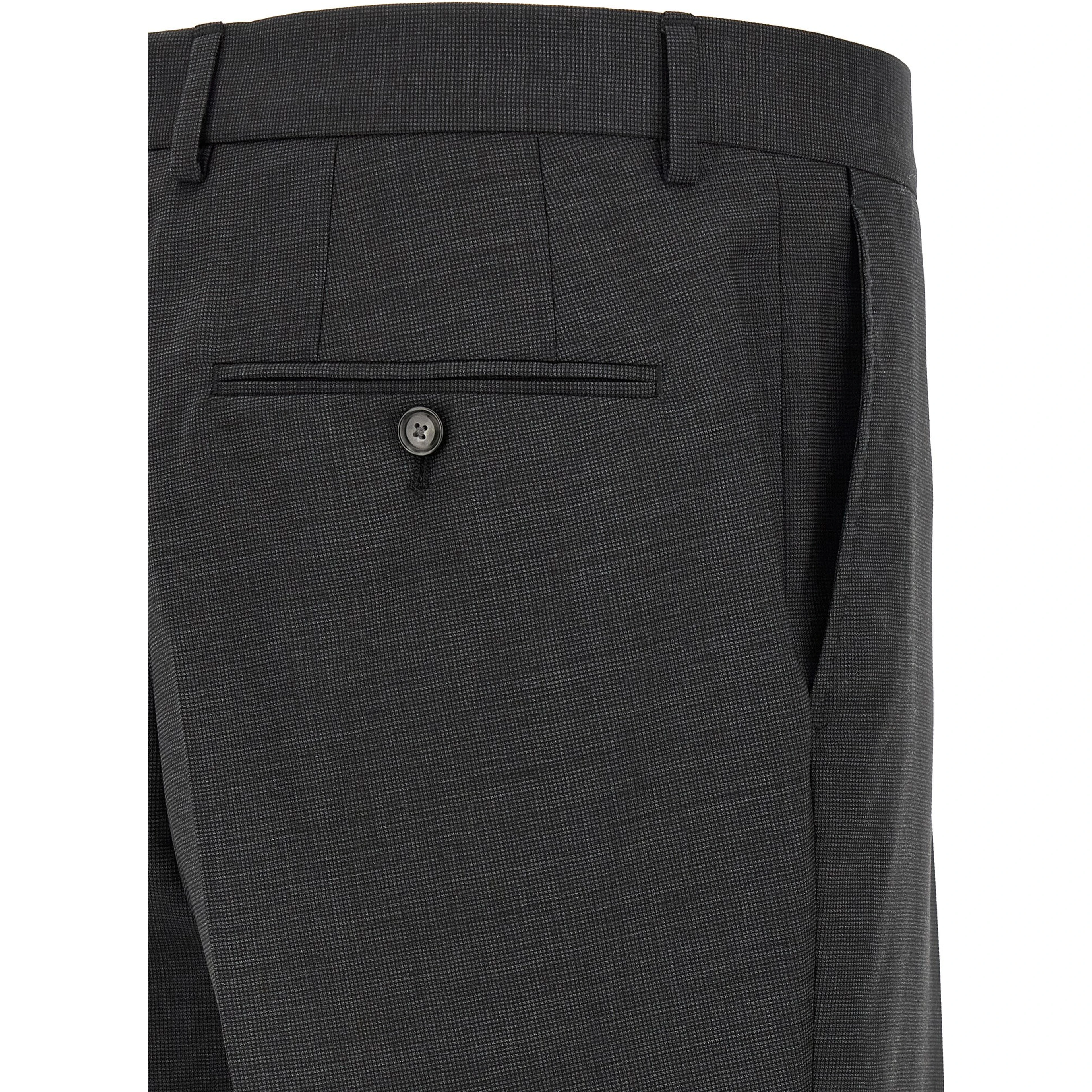 Gray Virgin Wool Two-Piece Suit