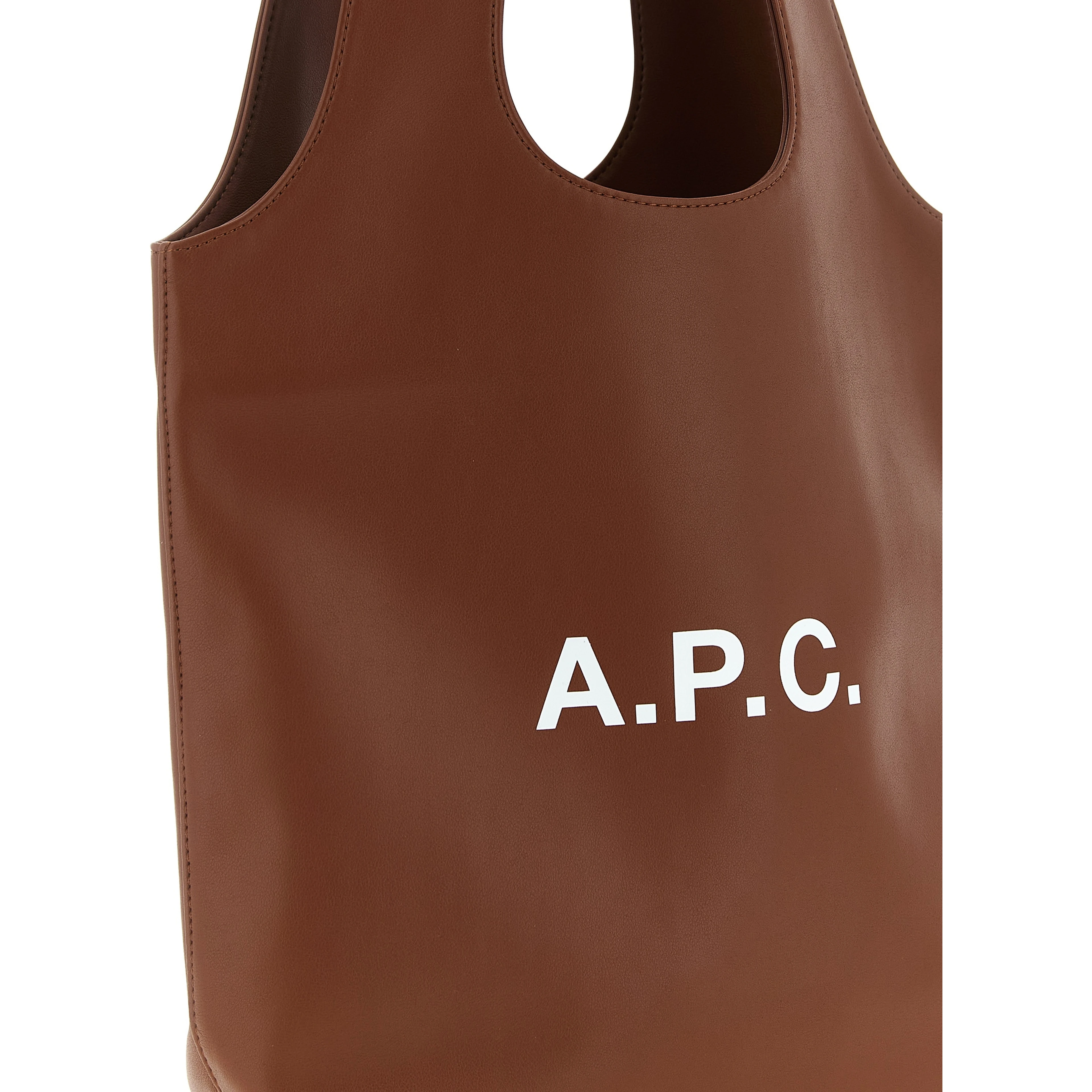 Brown Polyester Handbag