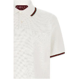 White Cotton Polo Shirt