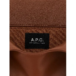Brown Polyester Handbag
