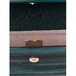 Bicolor Polyester Clutch Bag