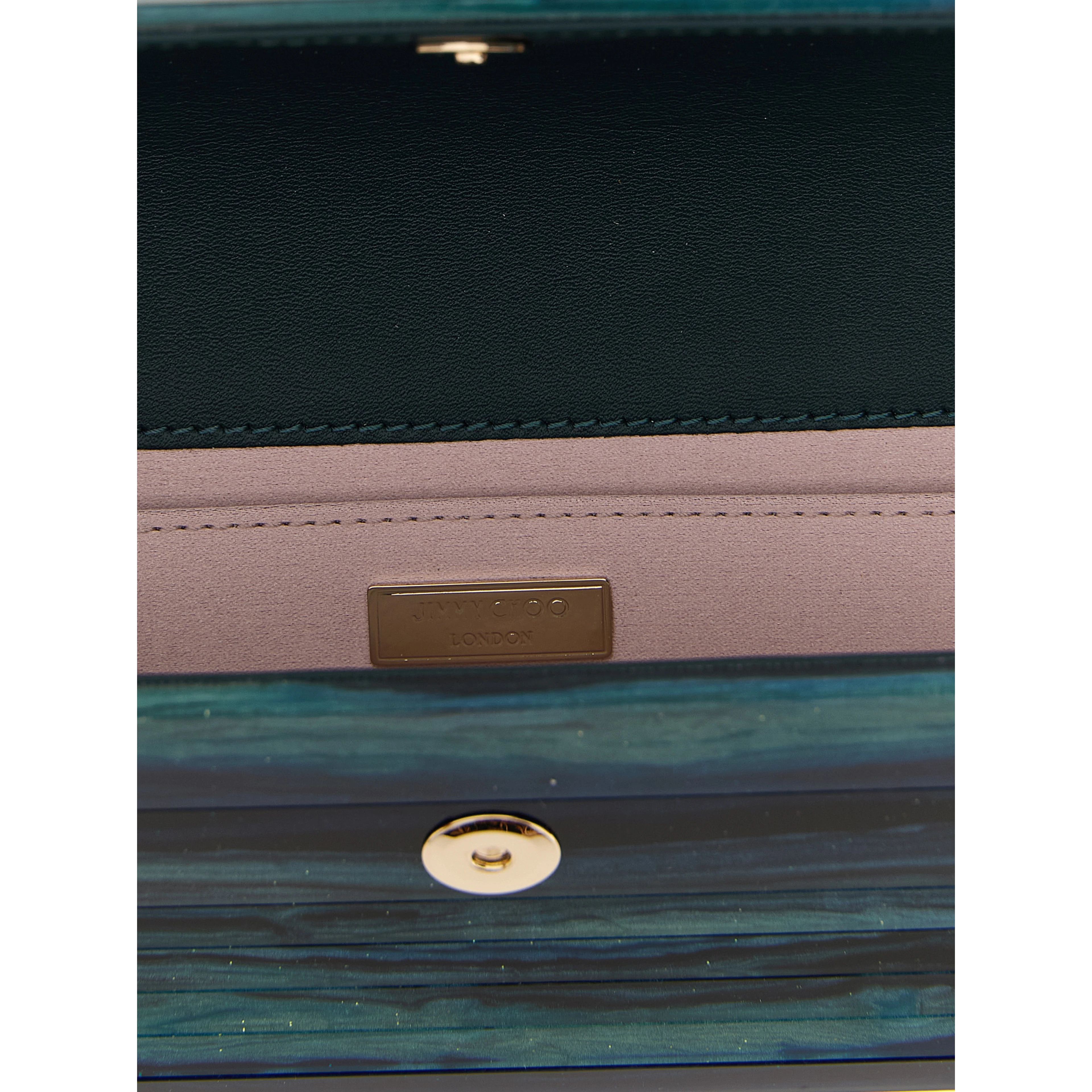 Bicolor Polyester Clutch Bag