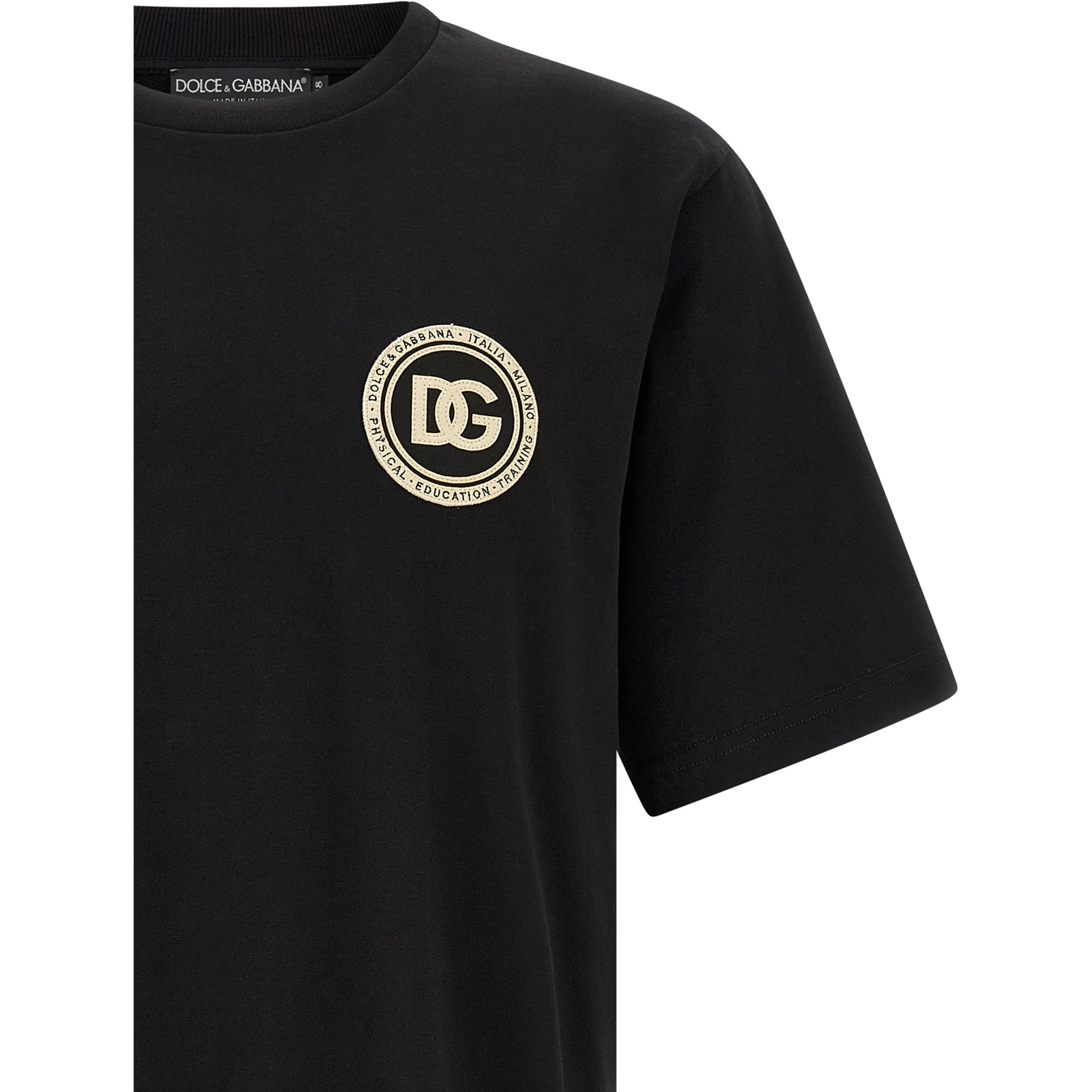 Black Cotton T-Shirt