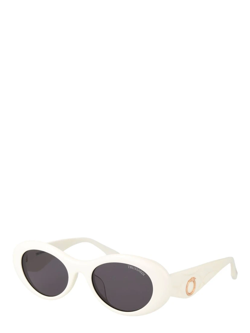 White Acetate Sunglasses