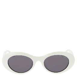 White Acetate Sunglasses