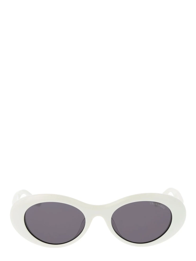 White Acetate Sunglasses