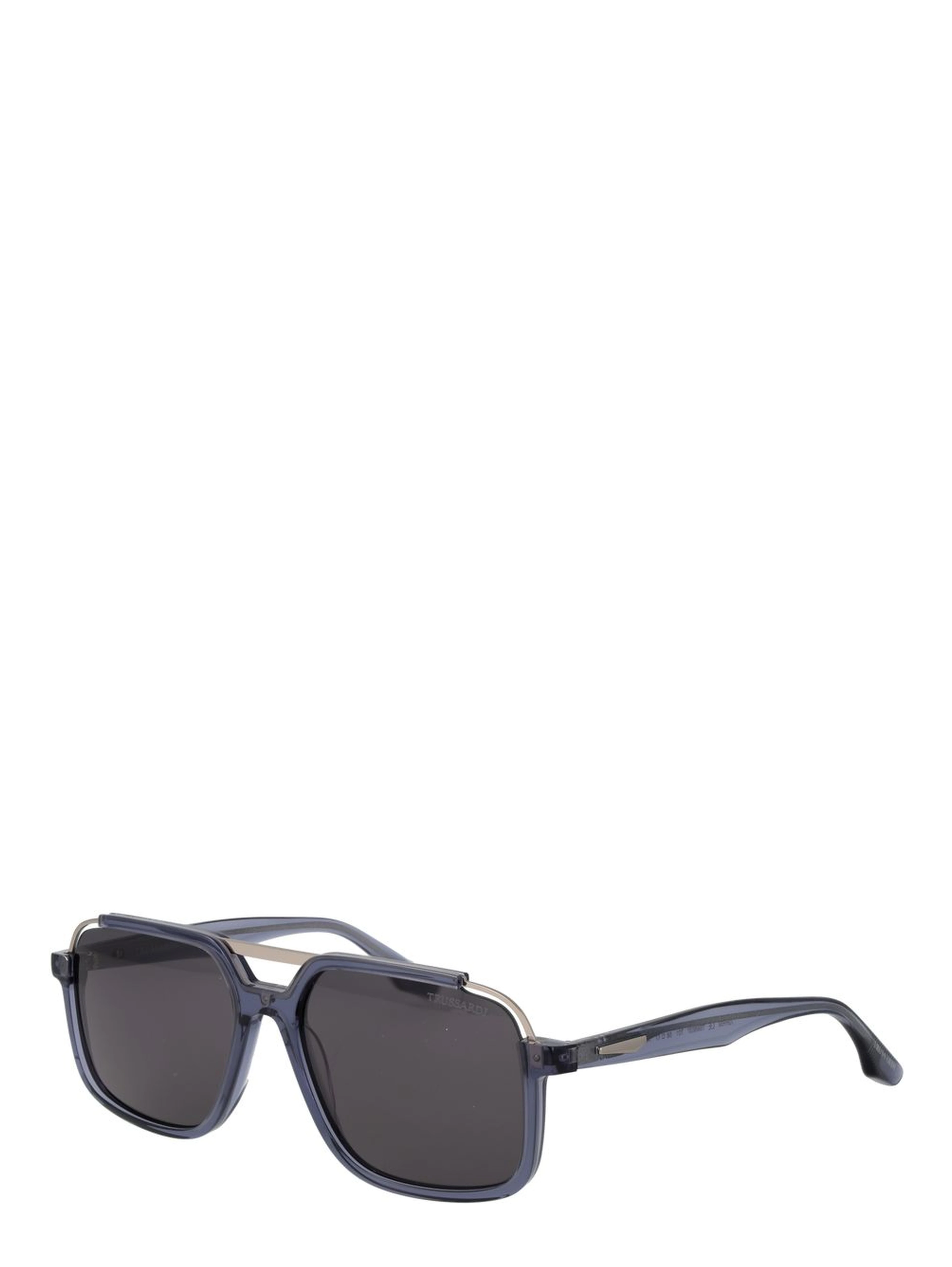 Blue Acetate & Stainless Steel Sunglasses