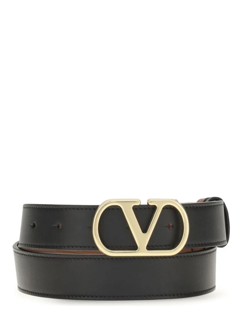 Black Calf Leather Bos Taurus Belt