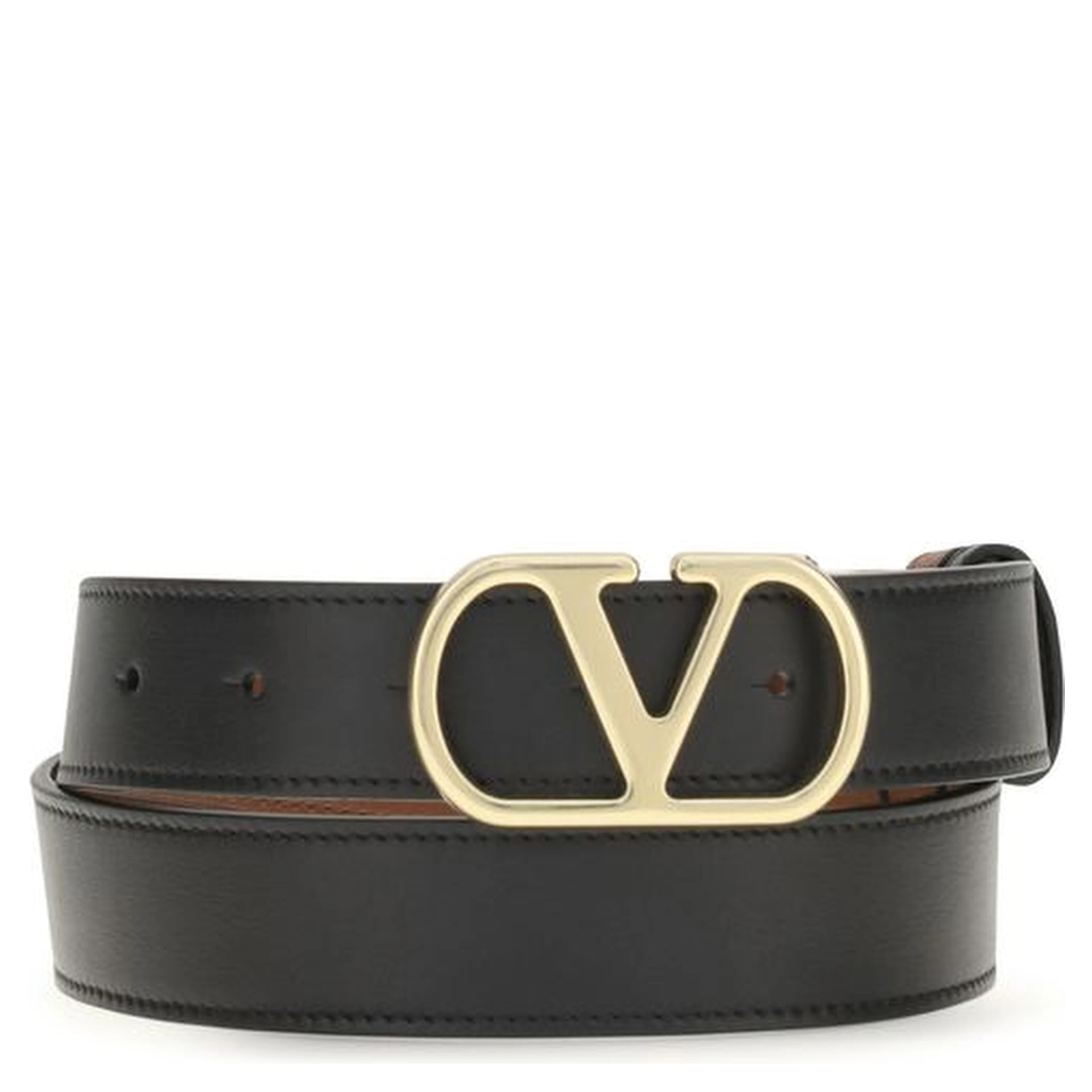 Black Calf Leather Bos Taurus Belt