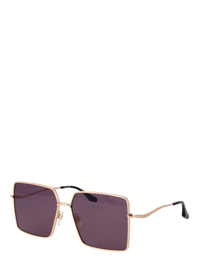 Gold Stainless Steel Sunglasses