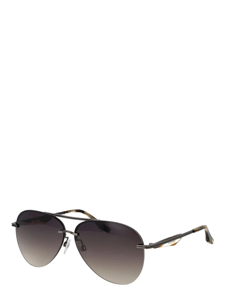Gray Metal Sunglasses