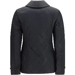 Black Polyamide Full-Length Jacket