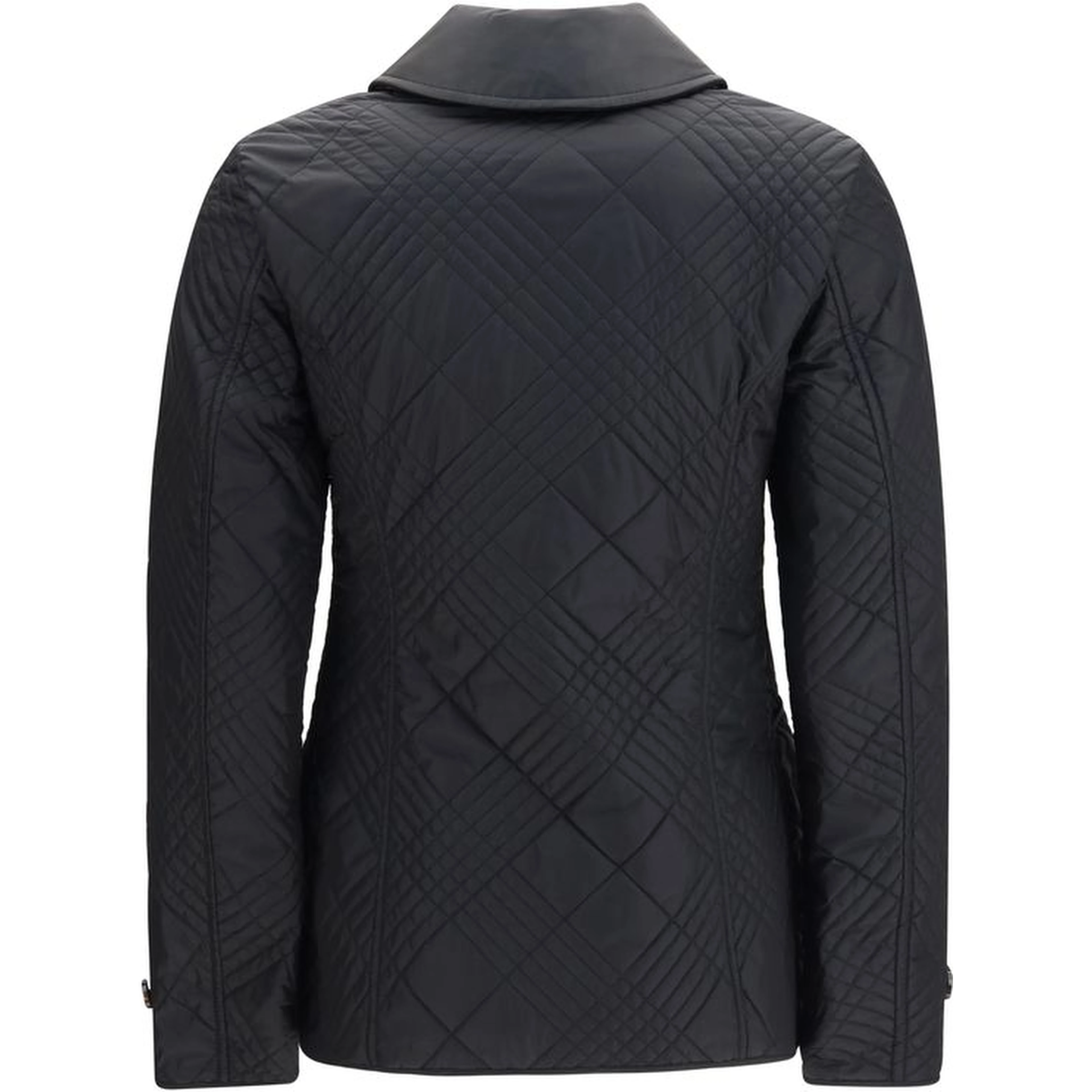 Black Polyamide Full-Length Jacket