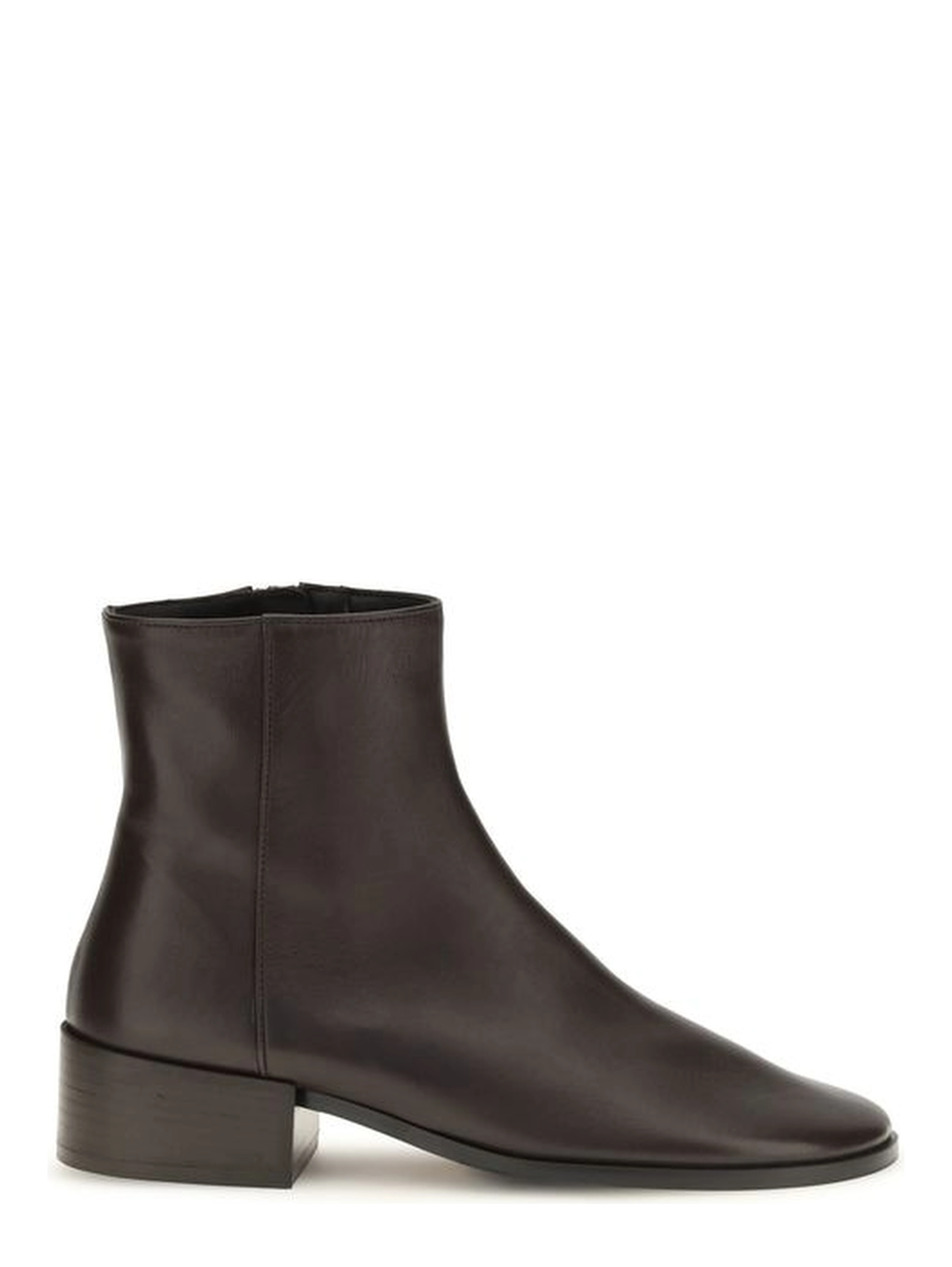 Brown Calf Leather Bos Taurus Ankle Boots