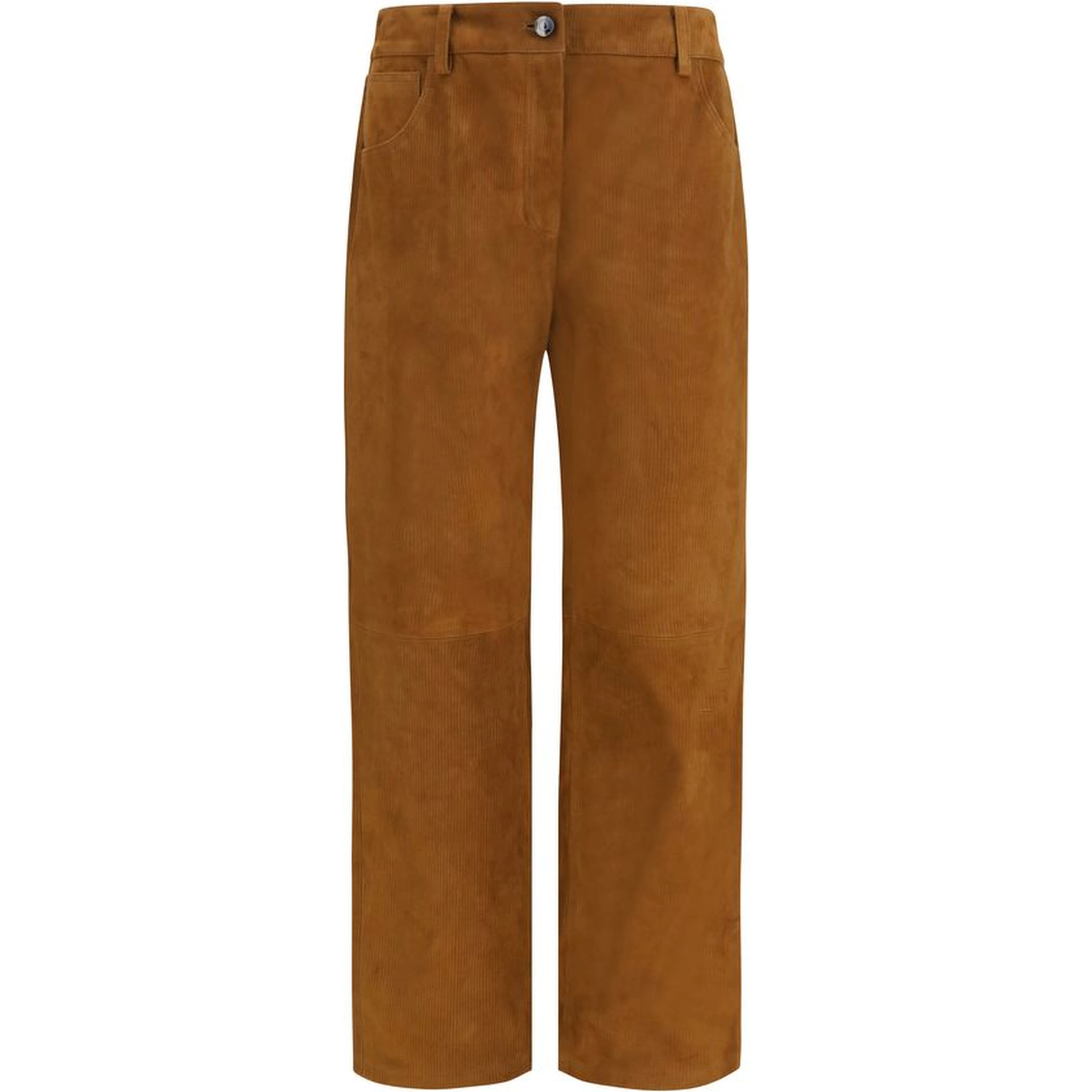 Brown Lambskin Pants