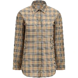Beige Cotton Pattern Shirt