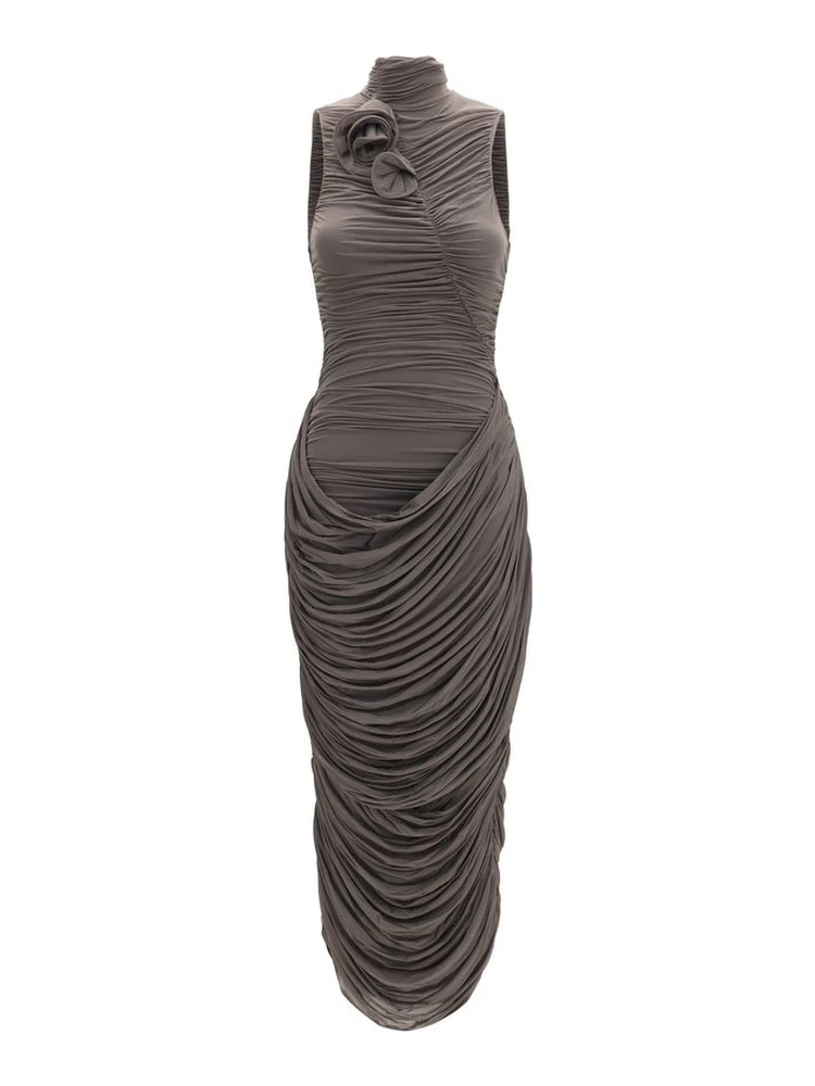 Gray Copper Cocktail Dress