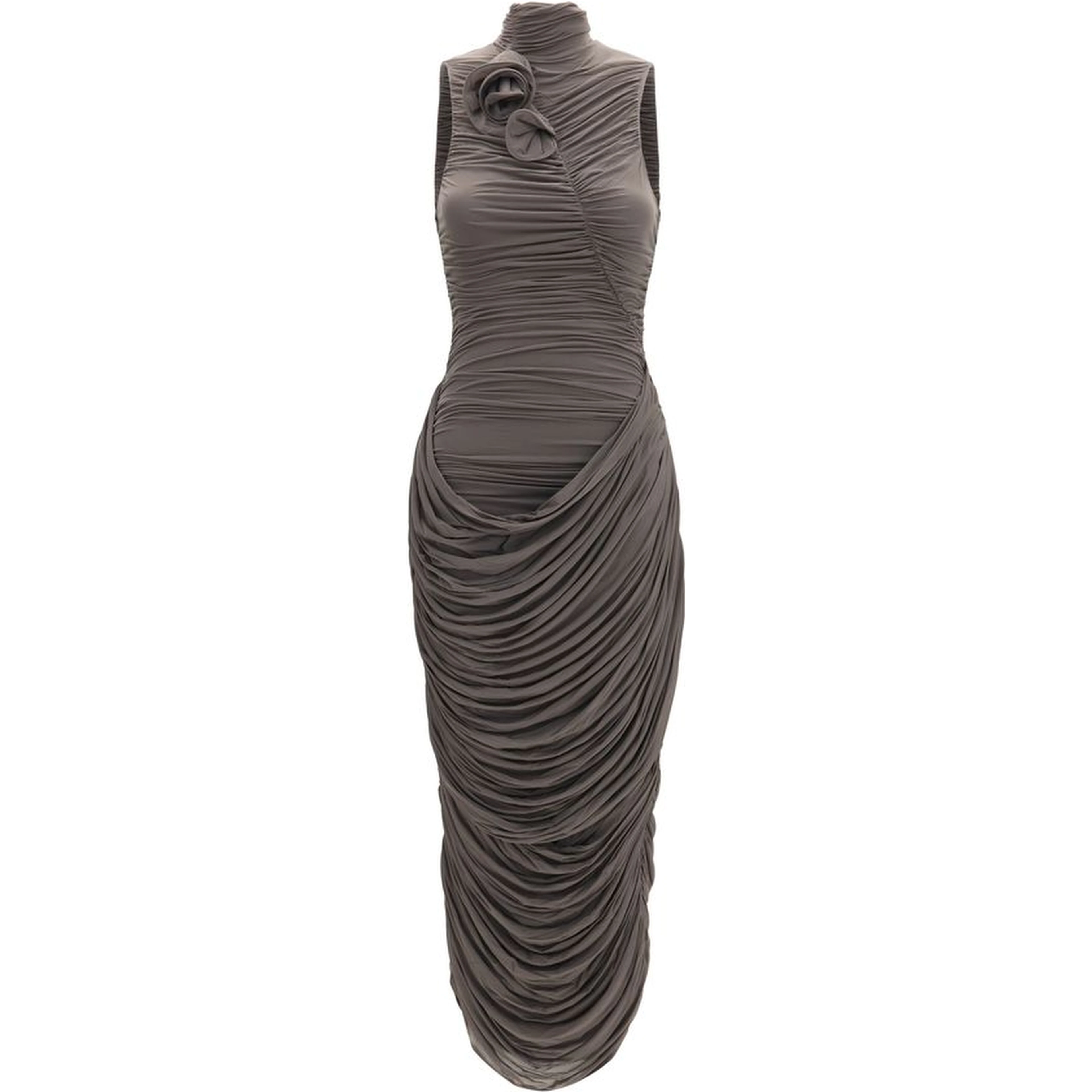 Gray Copper Cocktail Dress
