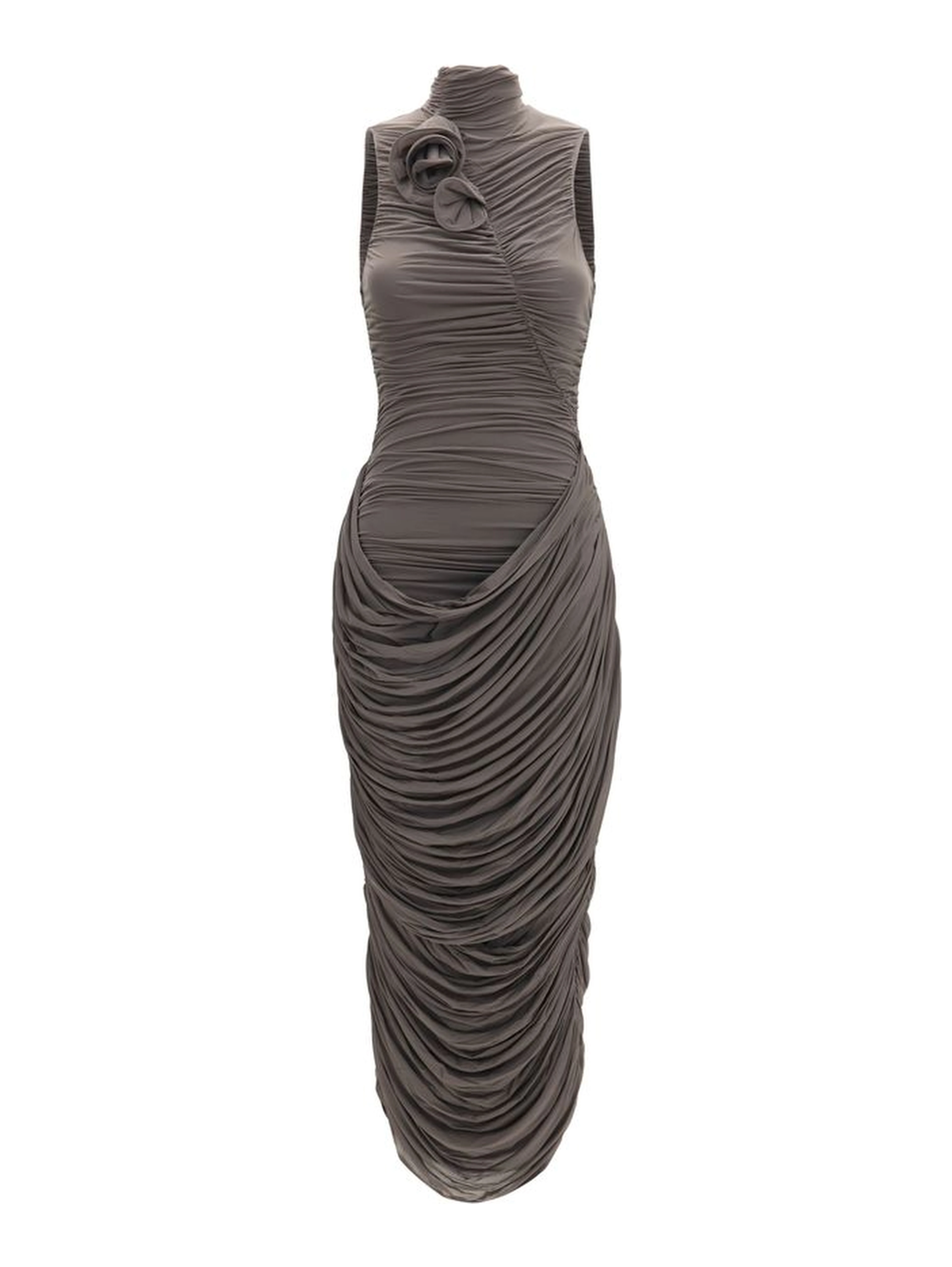 Gray Copper Cocktail Dress