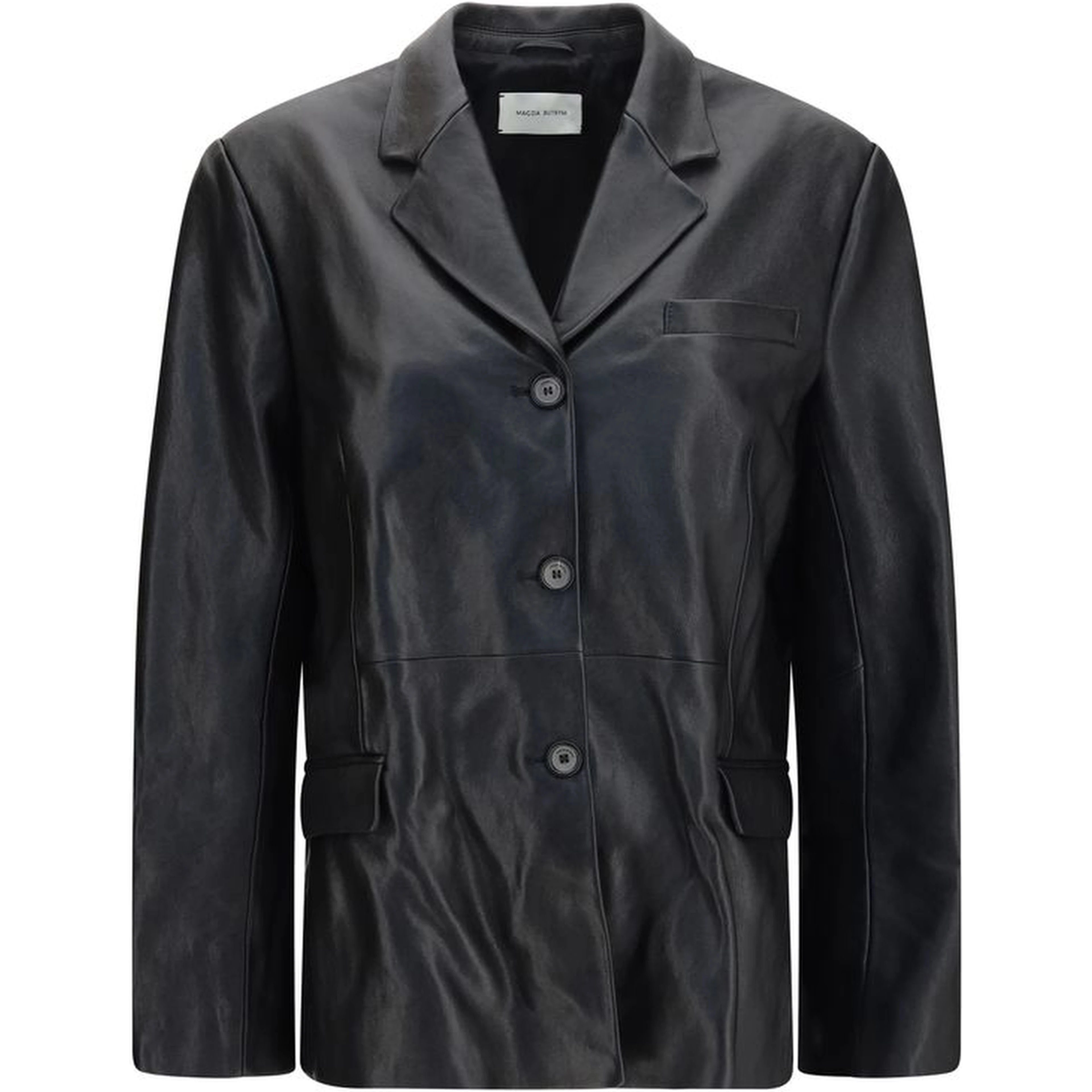 Black Lambskin Blazer
