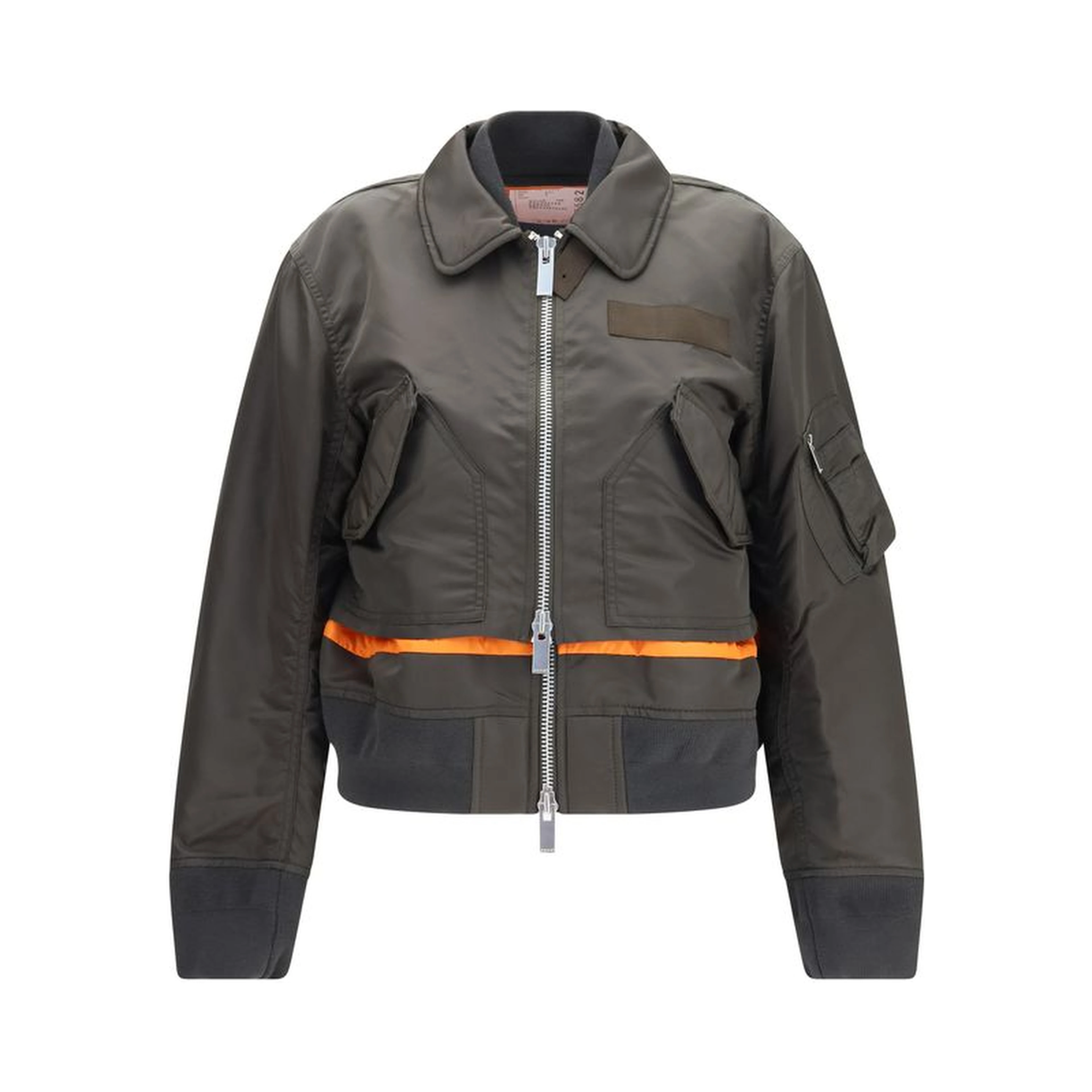 Bicolor Nylon Bomber