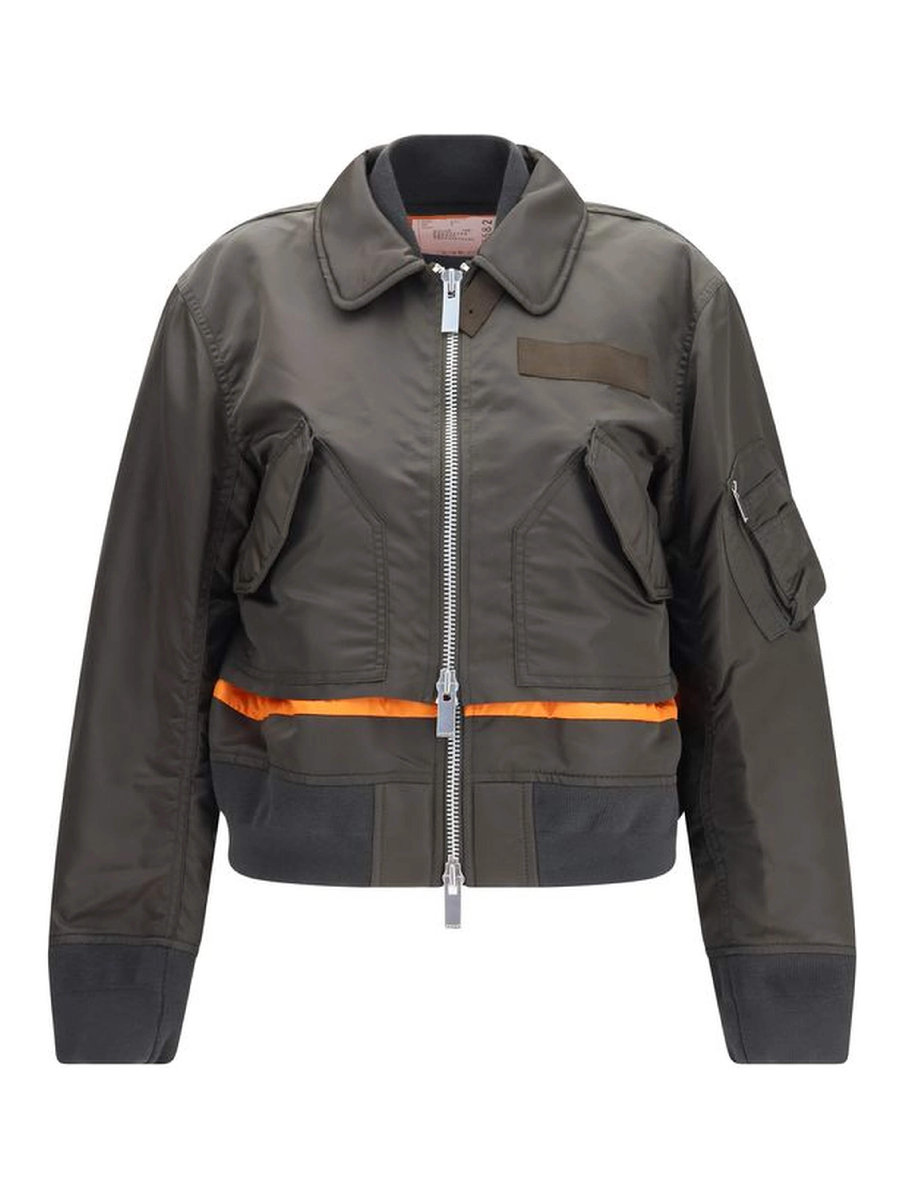 Bicolor Nylon Bomber