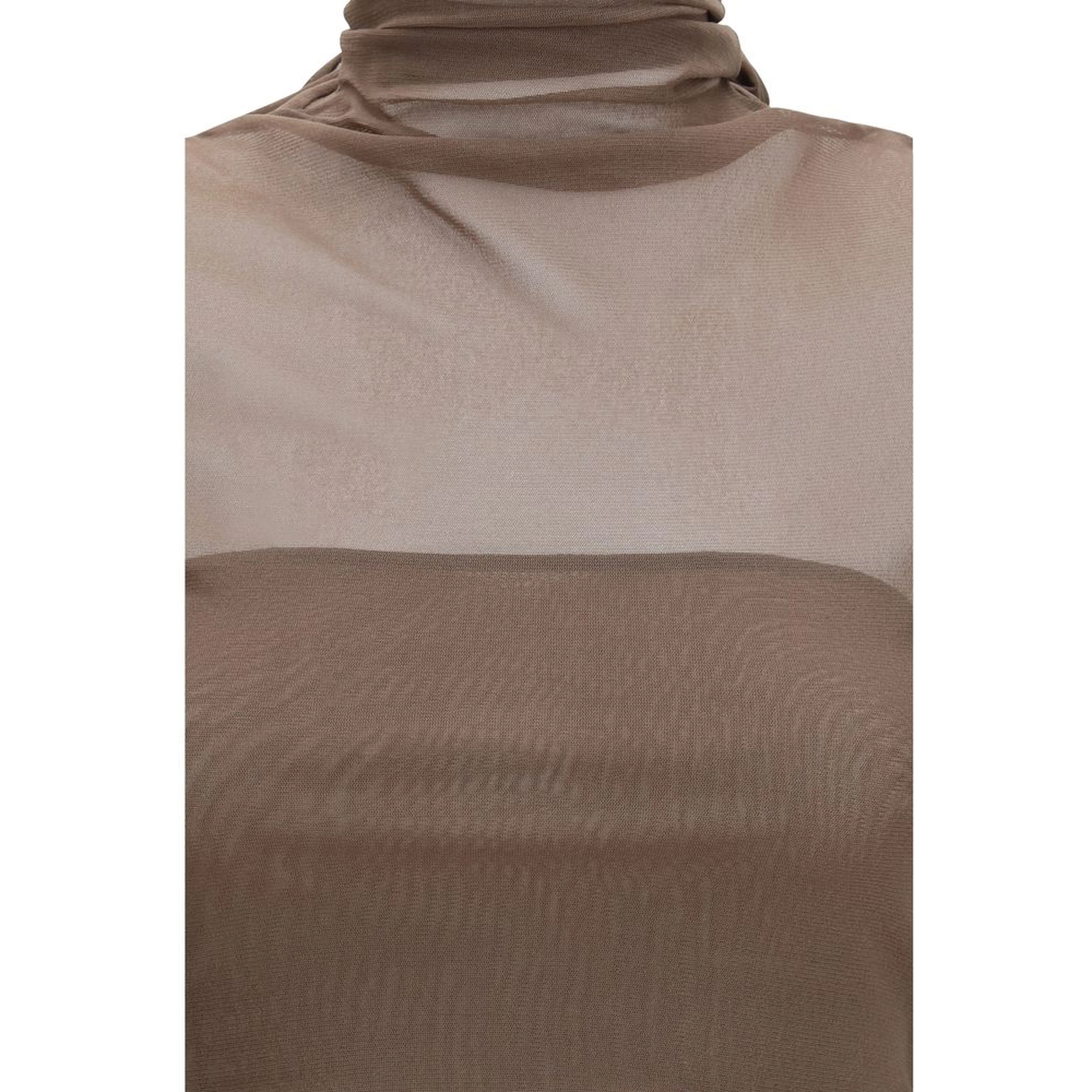Brown Polyamide Pattern Shirt