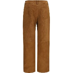 Brown Lambskin Pants