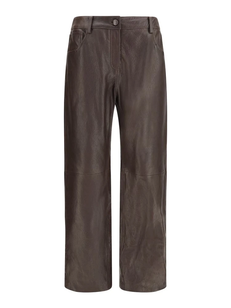 Brown Leather Pants