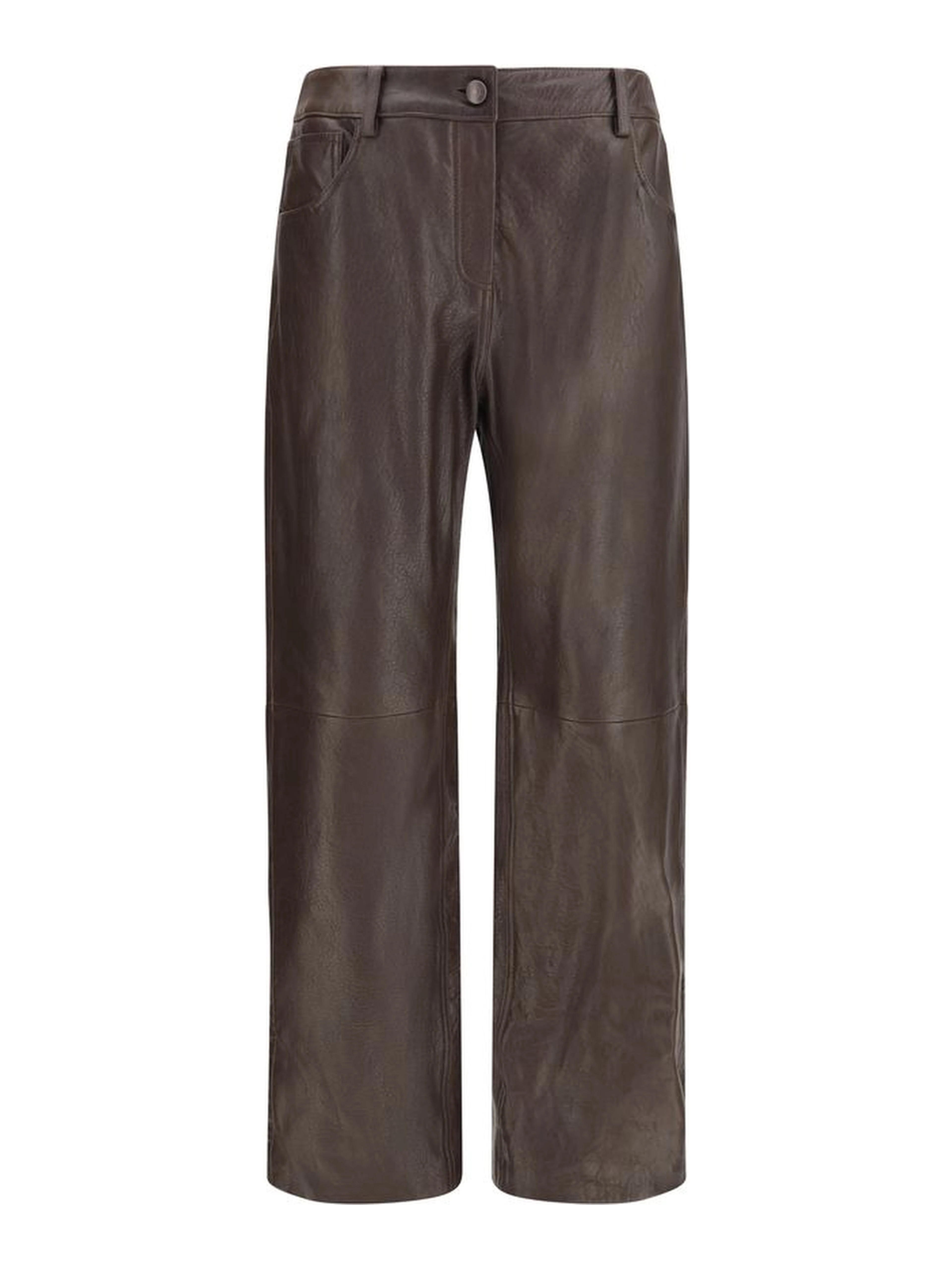Brown Leather Pants