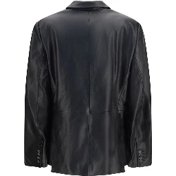 Black Lambskin Blazer