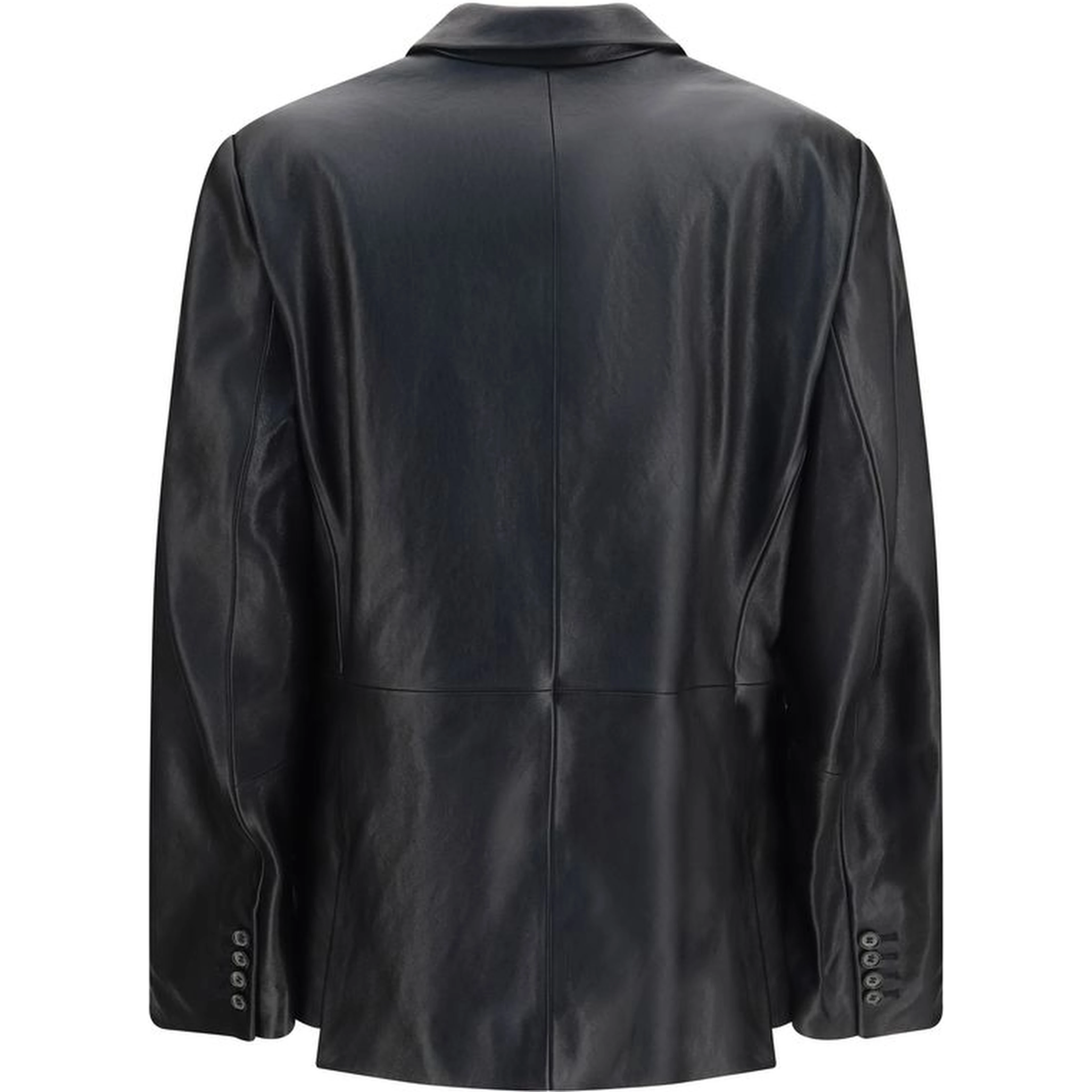 Black Lambskin Blazer