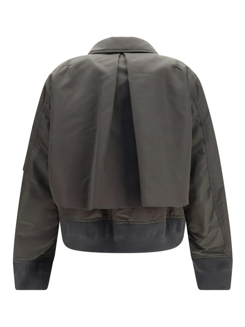 Bicolor Nylon Bomber