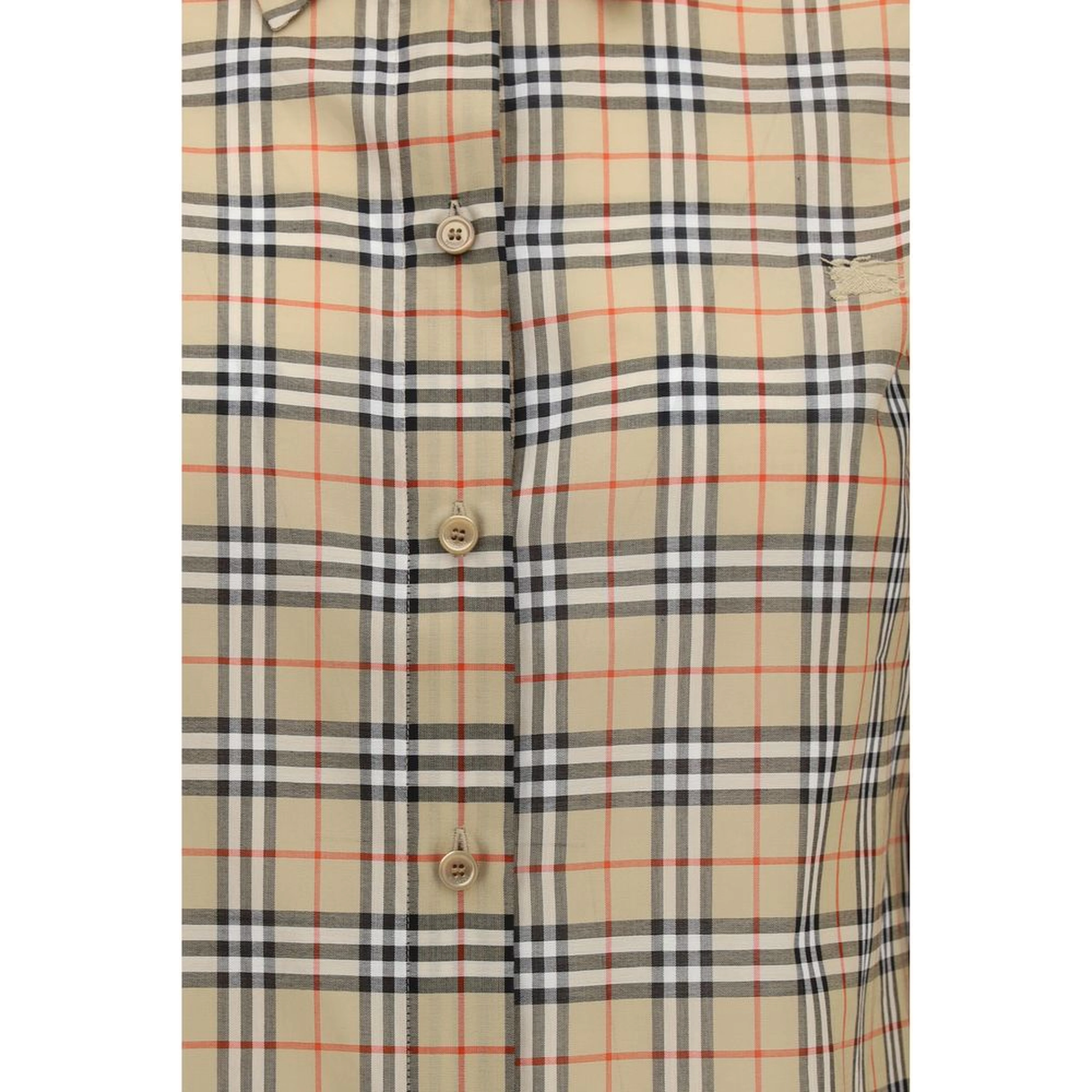 Beige Cotton Pattern Shirt