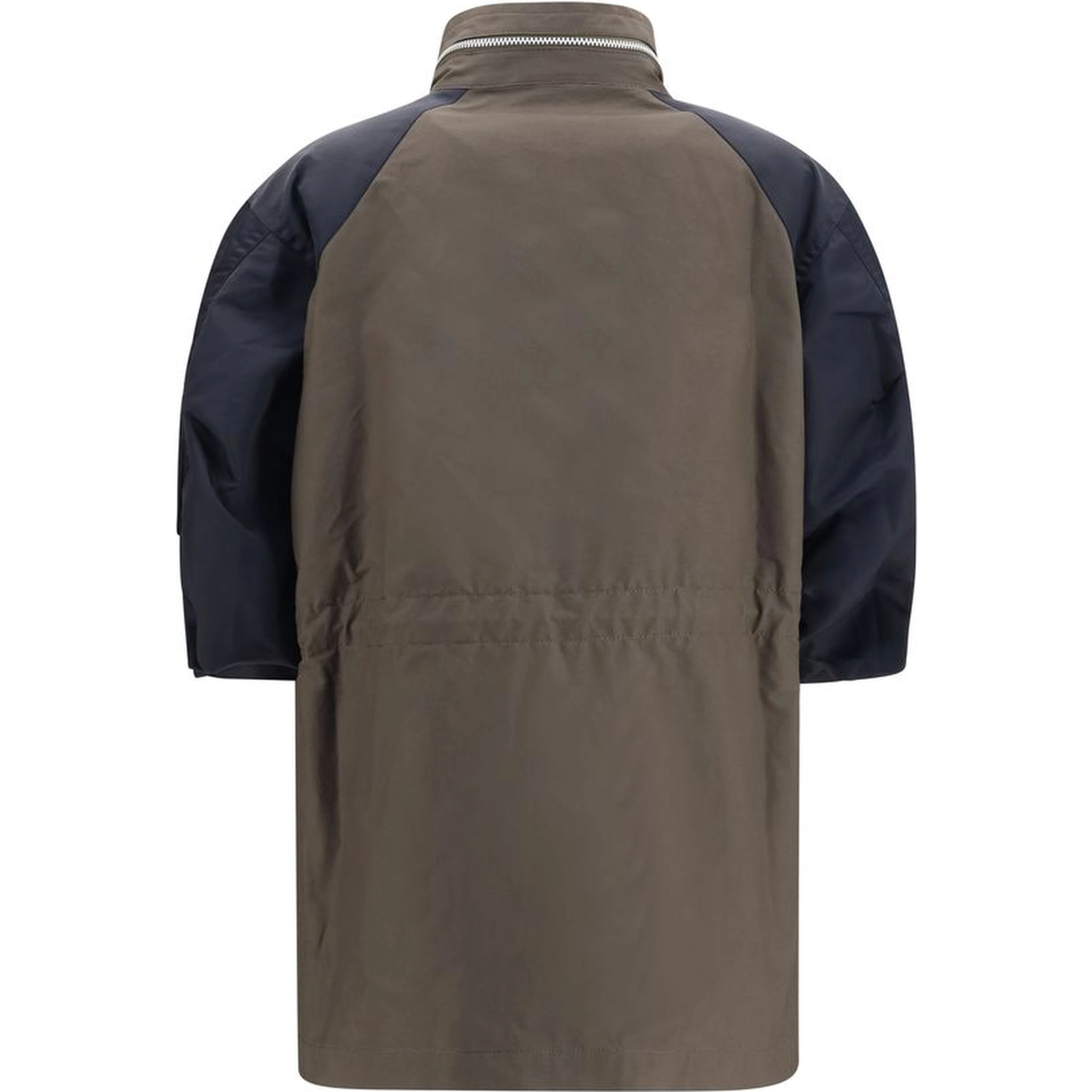 Bicolor Cotton Shell Jacket
