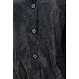 Black Lambskin Blazer