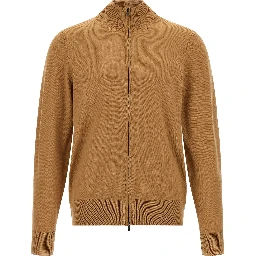 Brown Virgin Wool Cardigan