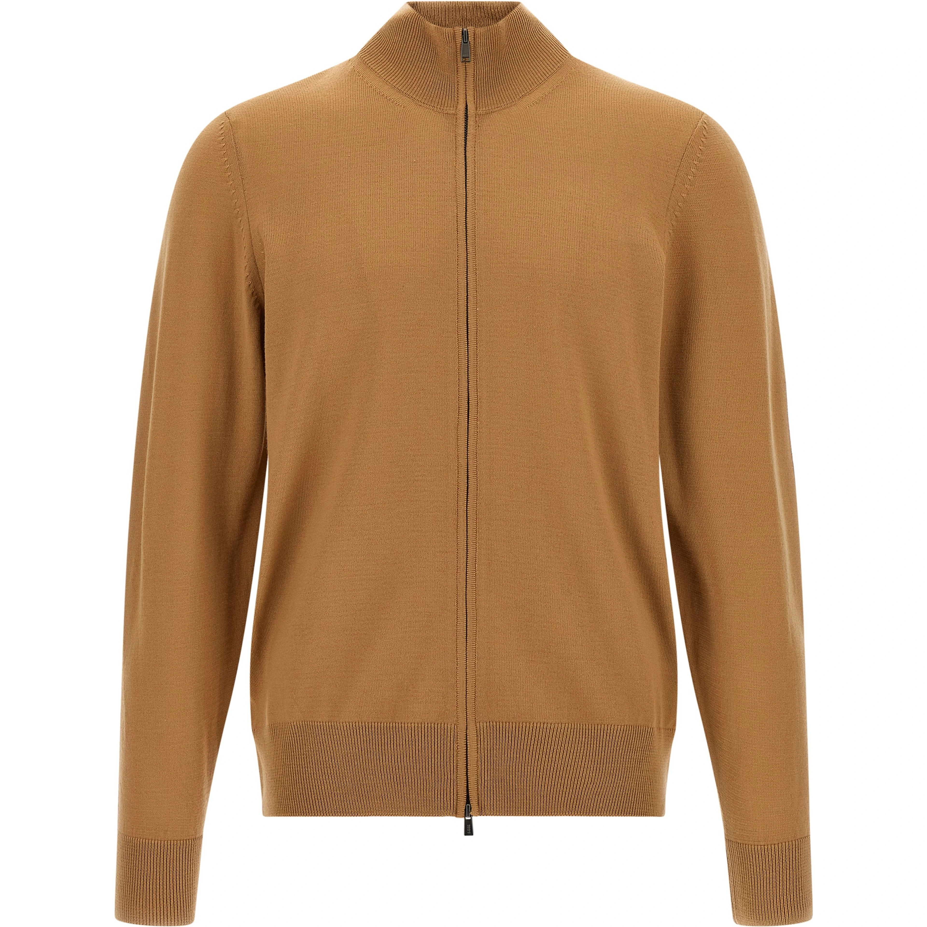 Brown Virgin Wool Cardigan