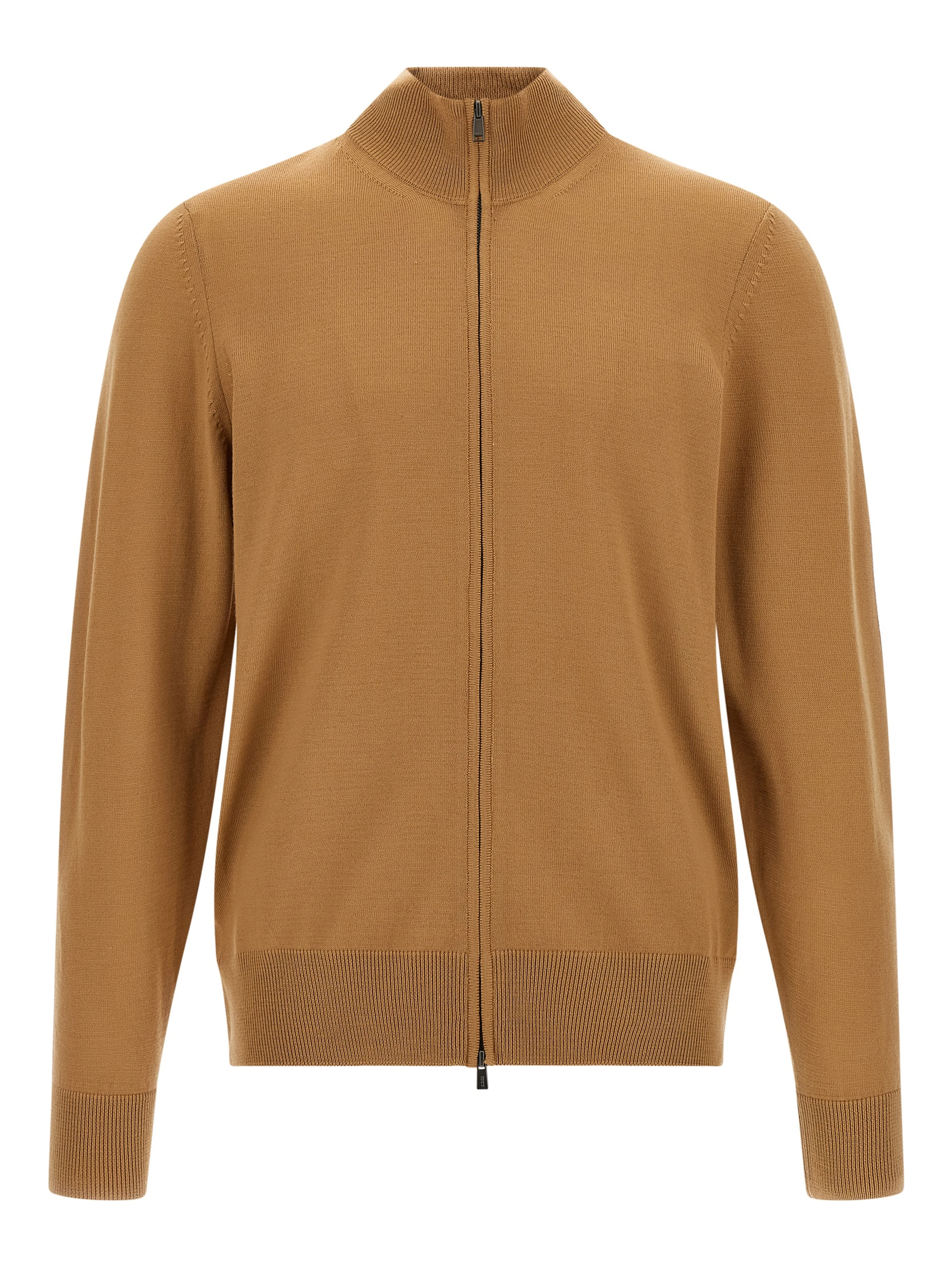 Brown Virgin Wool Cardigan