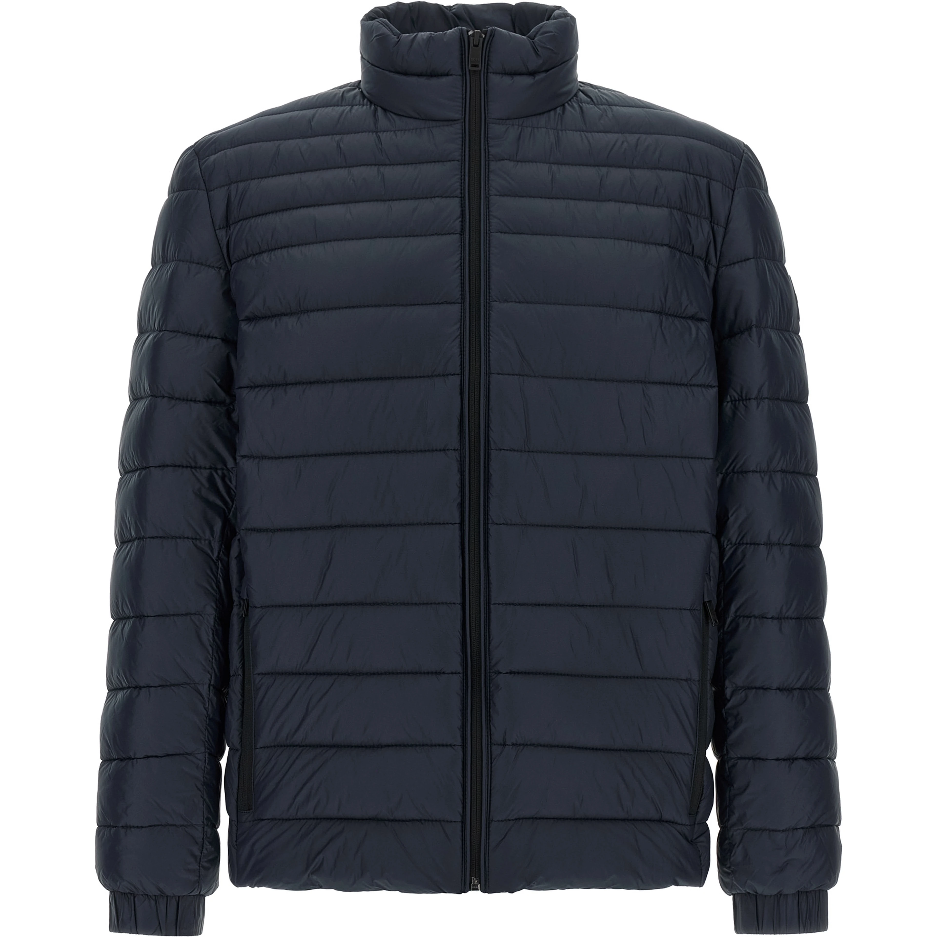 Blue Polyamide Full-Length Jacket