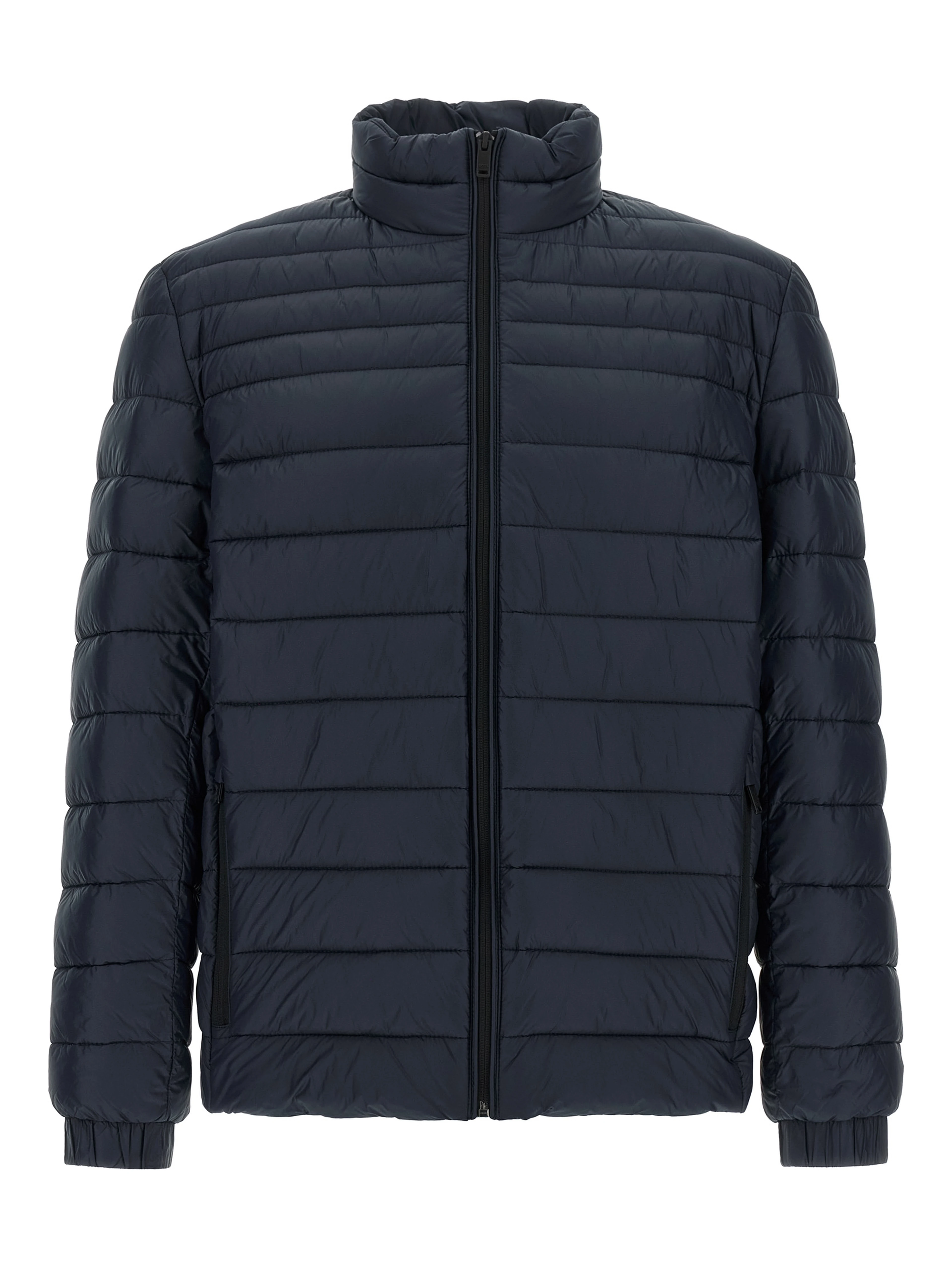Blue Polyamide Full-Length Jacket