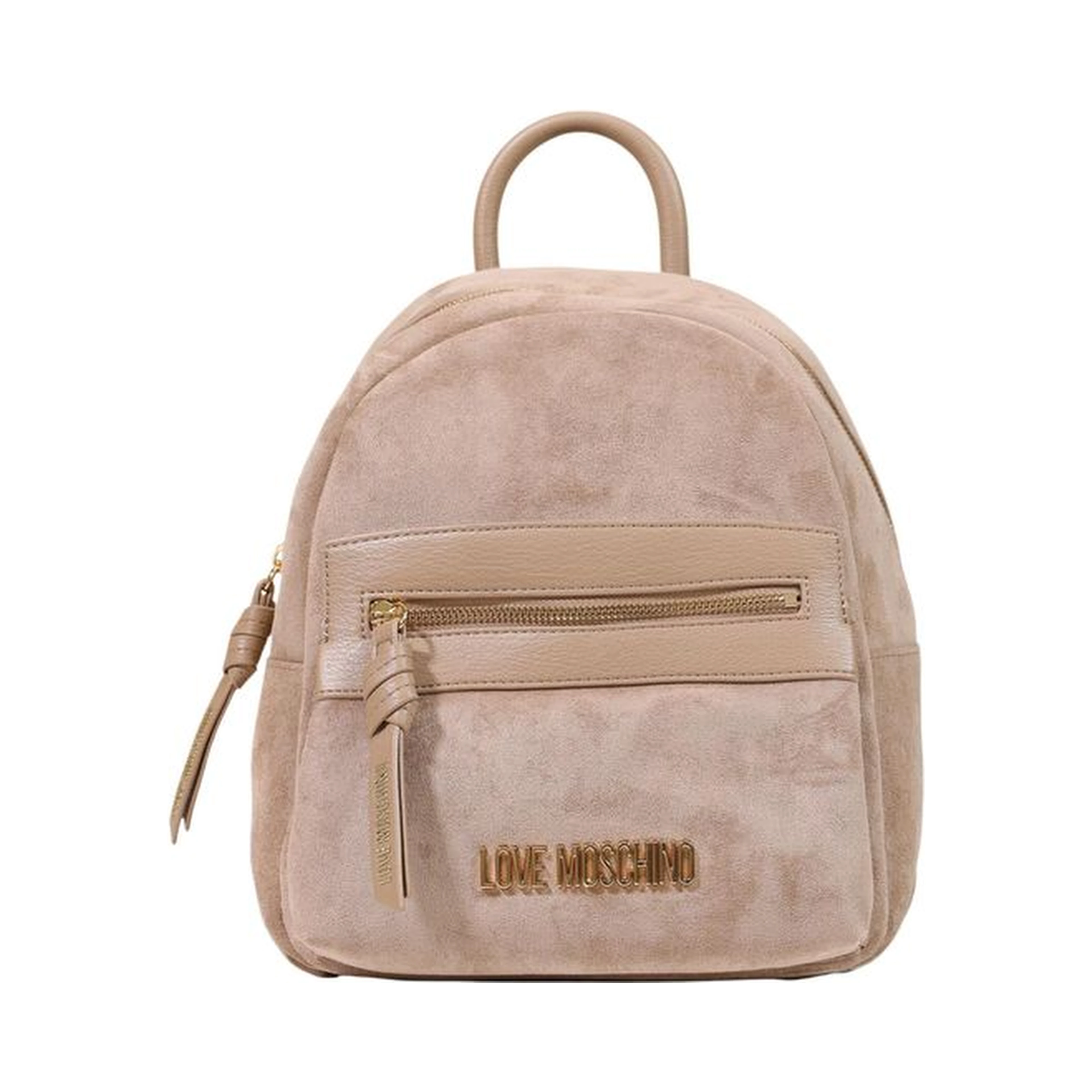 Beige Polyester Backpack