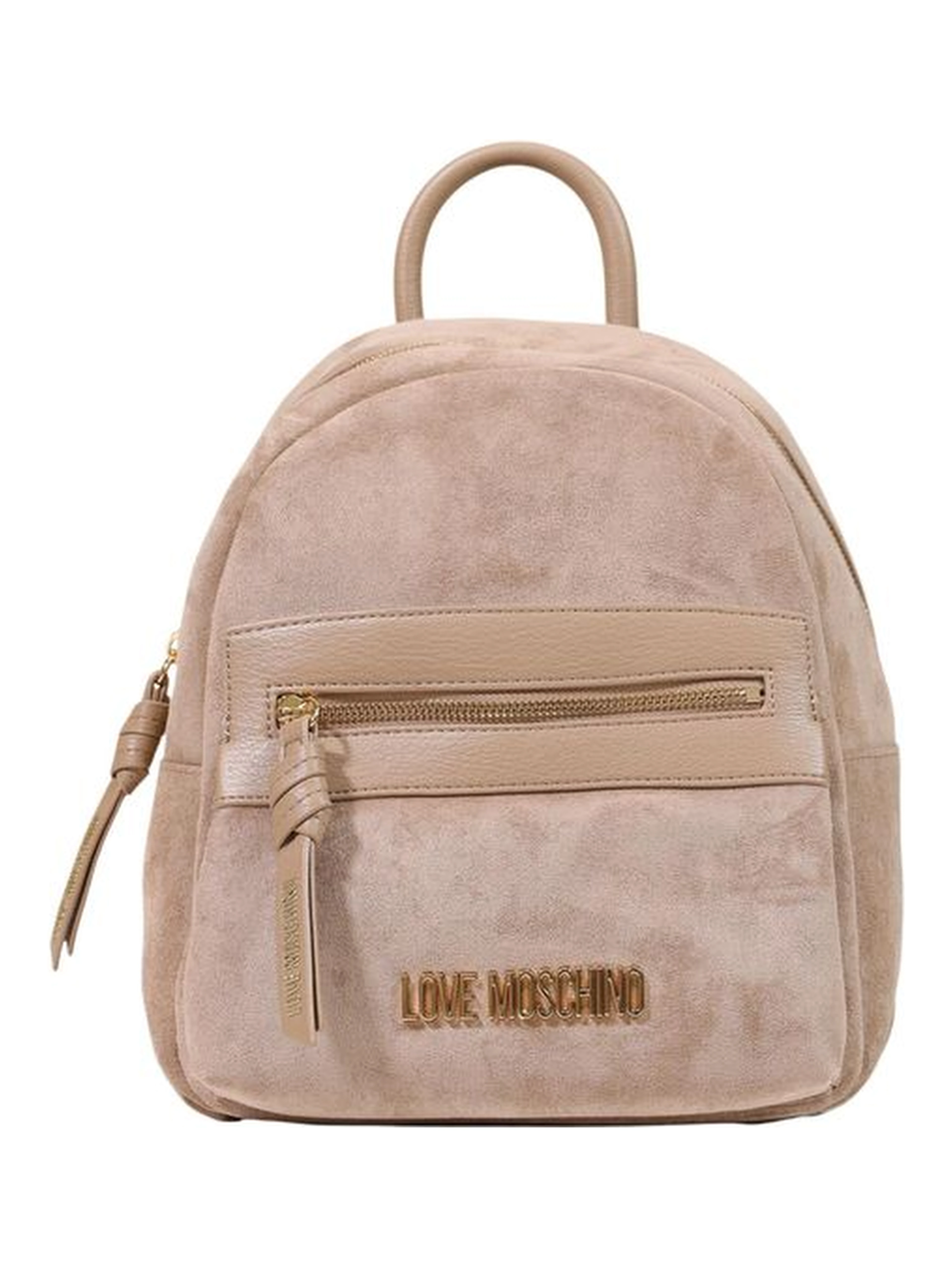 Beige Polyester Backpack
