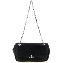 Black Polyester Crossbody Bag