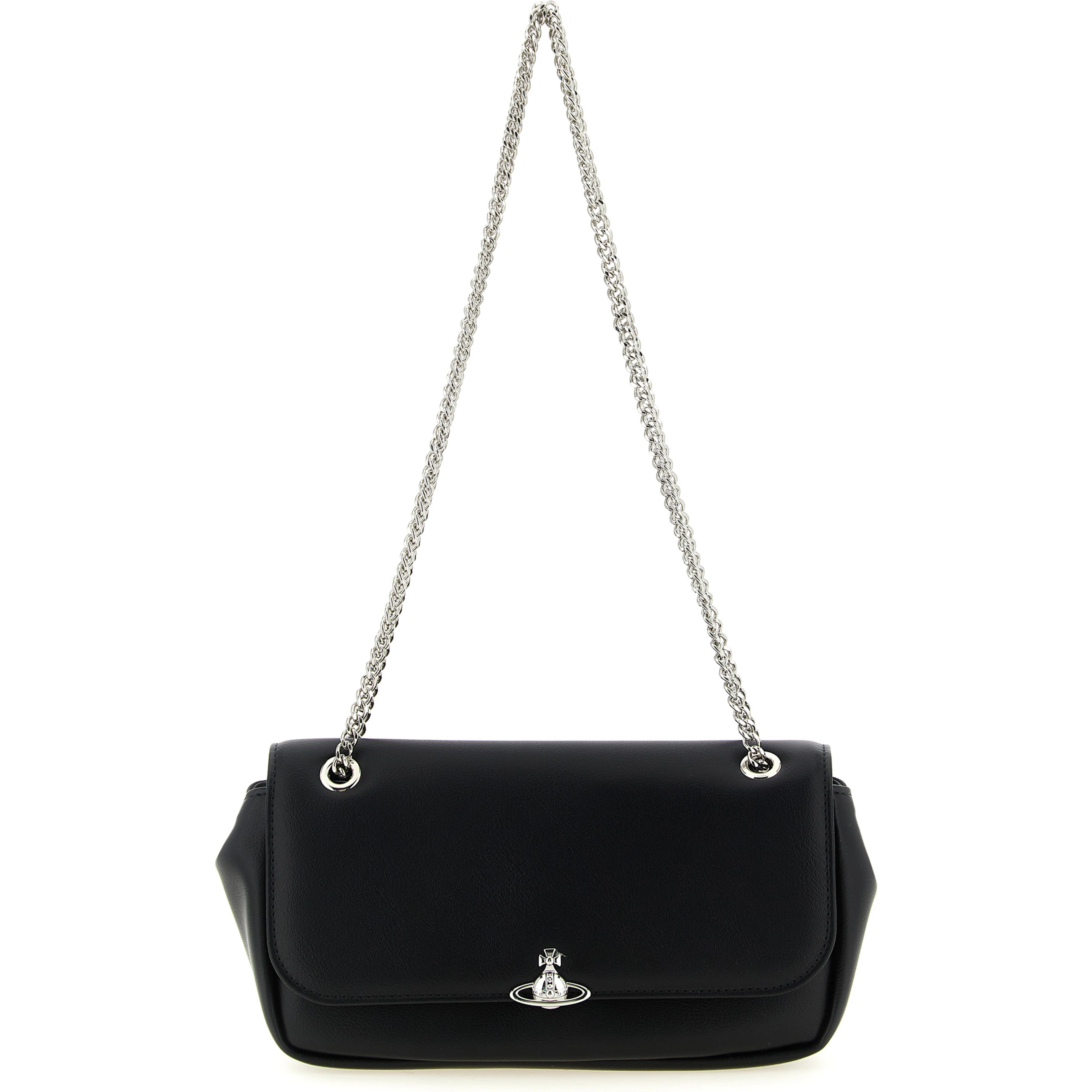 Black Polyester Crossbody Bag
