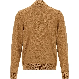 Brown Virgin Wool Cardigan