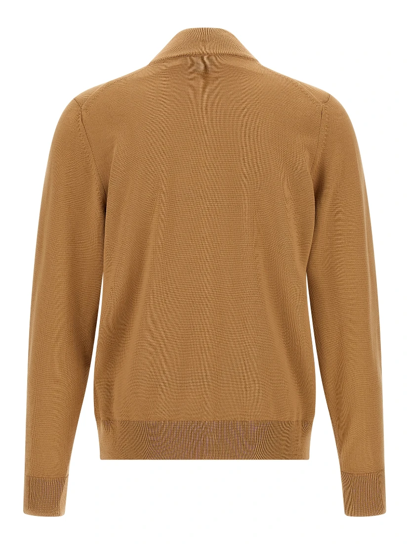 Brown Virgin Wool Cardigan