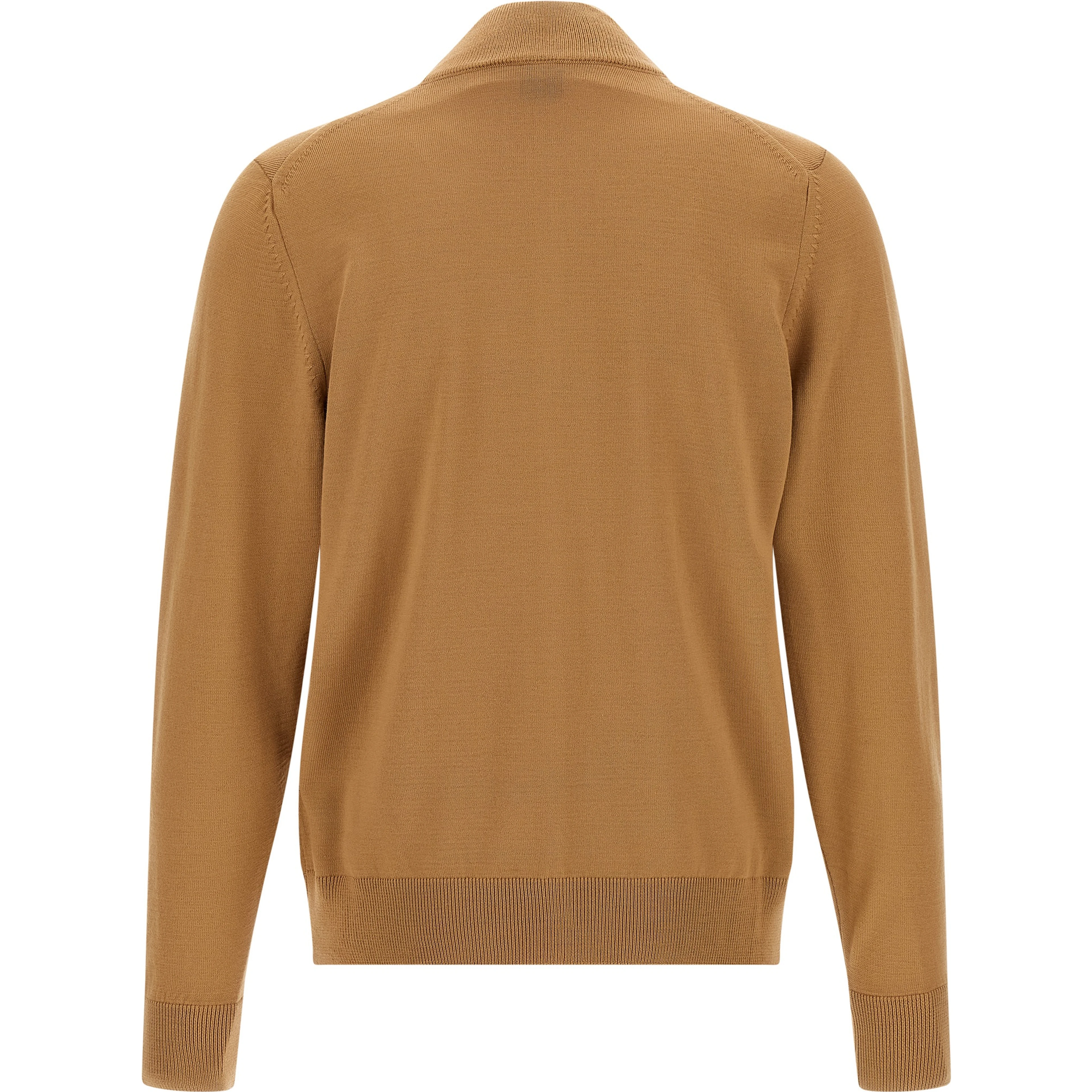 Brown Virgin Wool Cardigan